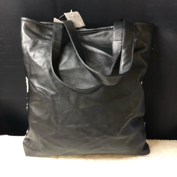 New Disney Mickey Mouse Ears White Sequin Tote Bag - Picture 2 of 7